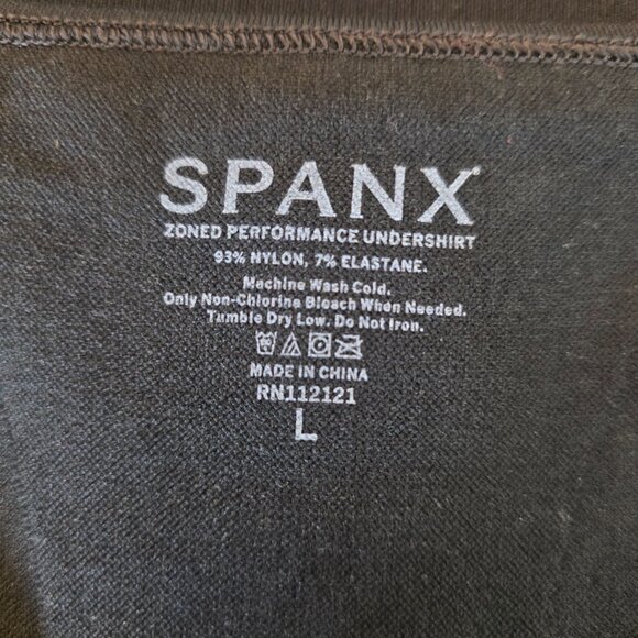 SOLD SPANDEX WOMEN'S Thinstincts Tank Top Shape Wear Black Crew Large - Picture 11 of 16